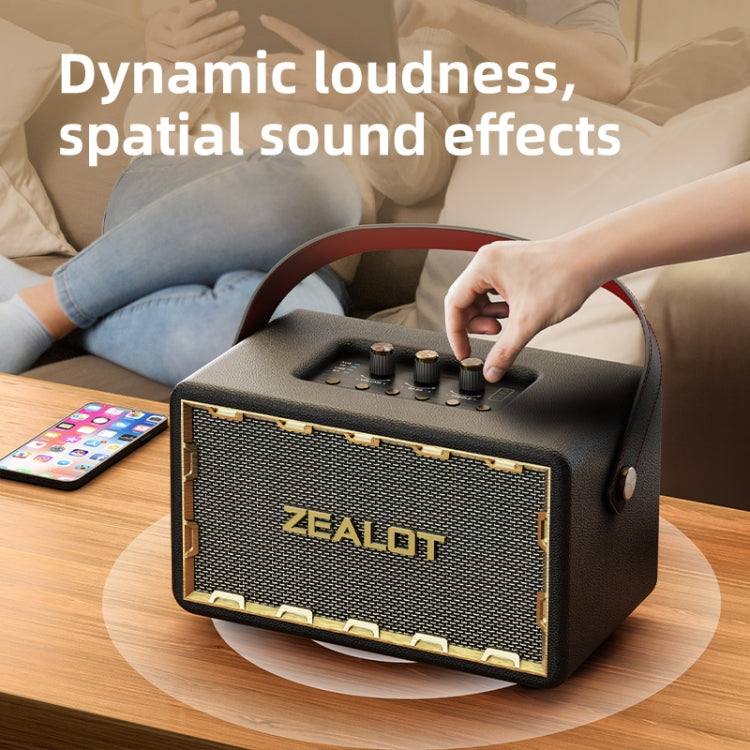 Zealot MT01 Retro Card Portable Wireless Bluetooth Speaker(Black)
