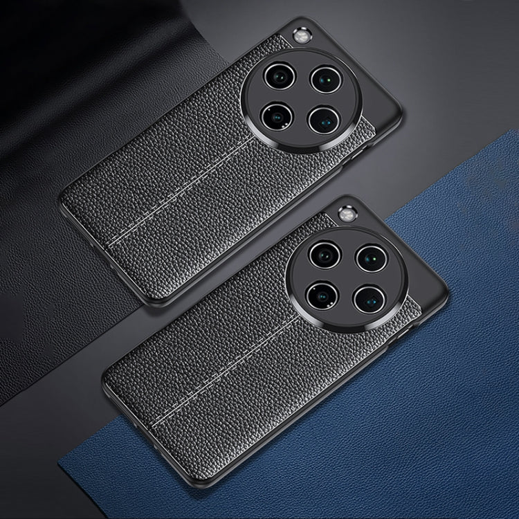 For OPPO Find X8 Pro Litchi Texture Shockproof TPU Phone Case(Black)
