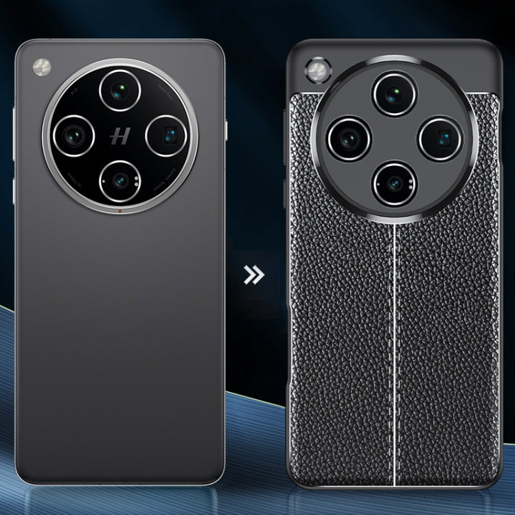 For OPPO Find X8 Pro Litchi Texture Shockproof TPU Phone Case(Black)