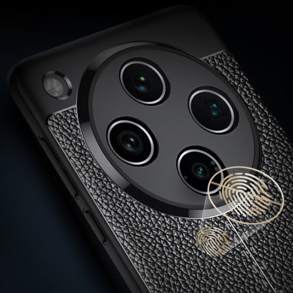 For OPPO Find X8 Pro Litchi Texture Shockproof TPU Phone Case(Black)