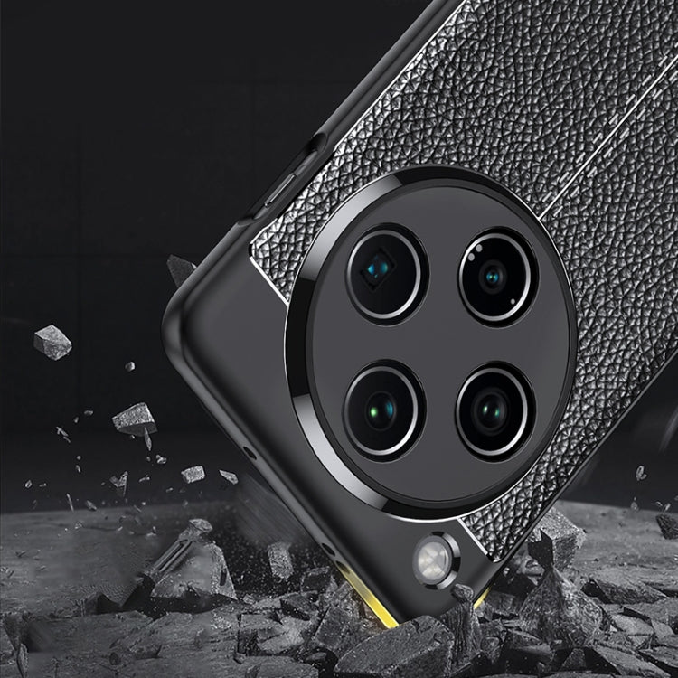 For OPPO Find X8 Pro Litchi Texture Shockproof TPU Phone Case(Black)
