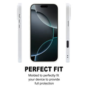 For iPhone 16 Pro Max GEBEI Plain Leather TPU Hybrid PU Phone Case(White)