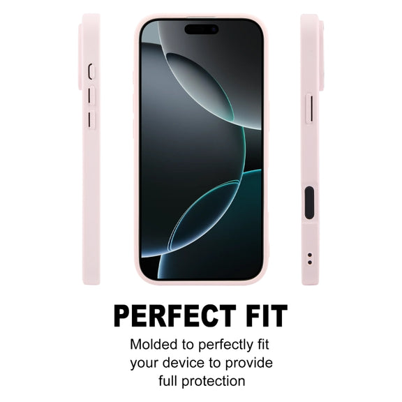 For iPhone 16 Pro Max GEBEI Plain Leather TPU Hybrid PU Phone Case(Pink)