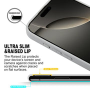 For iPhone 16 Pro Max GEBEI Plain Leather TPU Hybrid PU Phone Case(Grey)