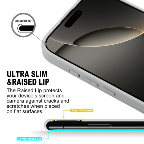 For iPhone 16 Pro GEBEI Plain Leather TPU Hybrid PU Phone Case(Grey)