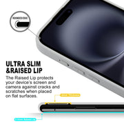 For iPhone 16 Plus GEBEI Plain Leather TPU Hybrid PU Phone Case(Grey)