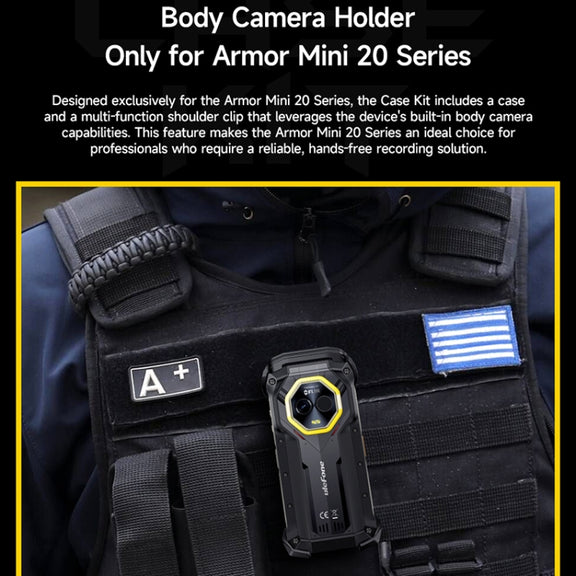 For Ulefone Armor mini 20T Pro / 20 Pro Ulefone Back Clip Phone Case(Black)