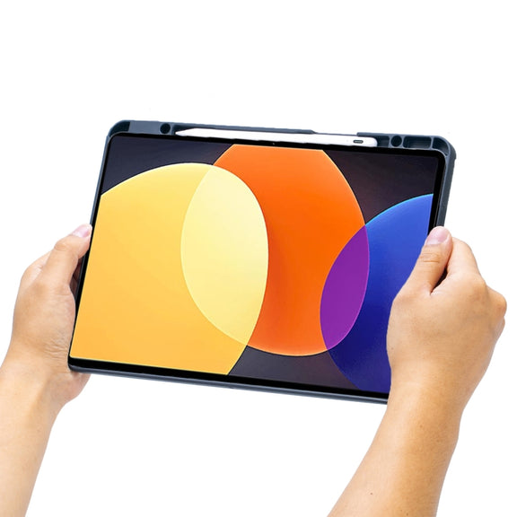 For Xiaomi Pad 5 12.4 Detachable Backlit Bluetooth Keyboard Leather Case with Touchpad(Black)