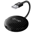 USB and HDMI Wired to Wireless CarPlay Auto Adapter, Specification:Round(Carbon Fiber) - free shipping - PMC Jewellery - Order now!