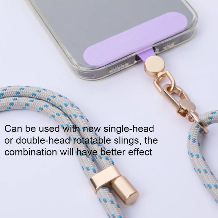 360 Degree Rotation Mobile Phone Lanyard Fixing Gasket(Black)