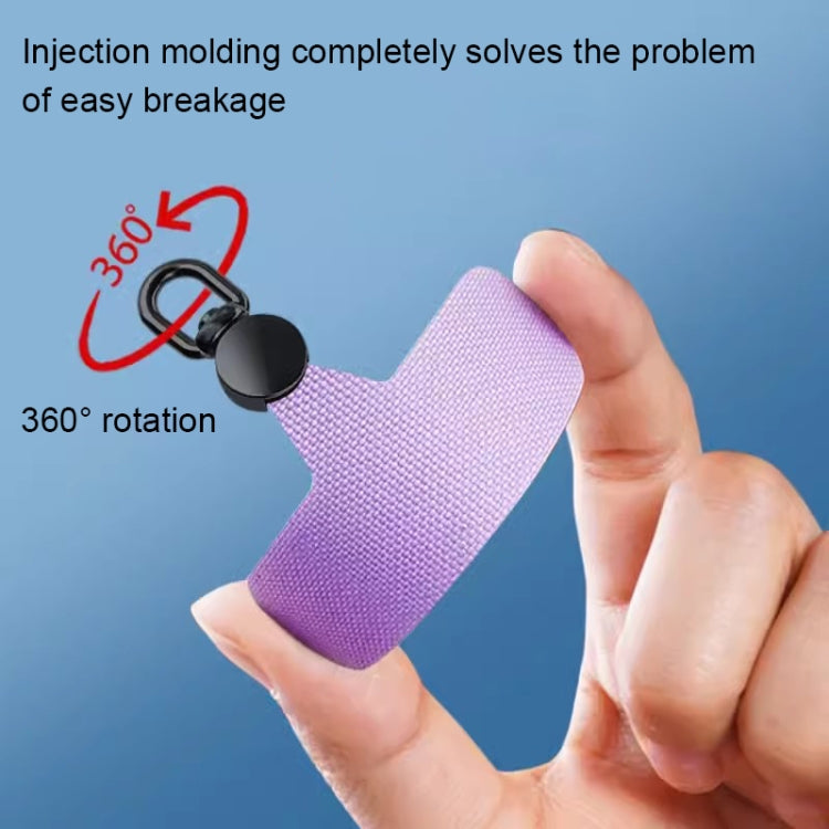 360 Degree Rotation Mobile Phone Lanyard Fixing Gasket(Black)