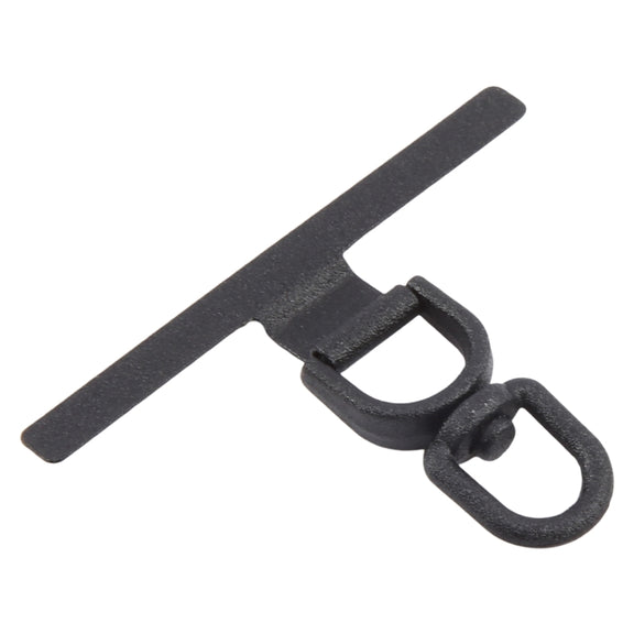 360 Degree Rotation T-shape Metal Mobile Phone Lanyard Fixing Gasket(Black)