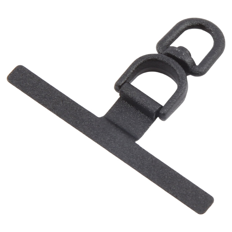 360 Degree Rotation T-shape Metal Mobile Phone Lanyard Fixing Gasket(Black)