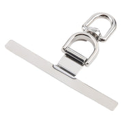 360 Degree Rotation T-shape Metal Mobile Phone Lanyard Fixing Gasket(Silver)