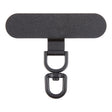 360 Degree Rotation Oval Metal Mobile Phone Lanyard Fixing Gasket(Black) - Lanyards & Wrist Straps by PMc TechLife | Online Shopping South Africa | PMc TechLife | Buy Now Pay Later Mobicred