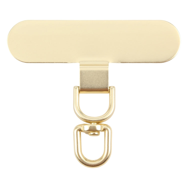 360 Degree Rotation Oval Metal Mobile Phone Lanyard Fixing Gasket(Gold)