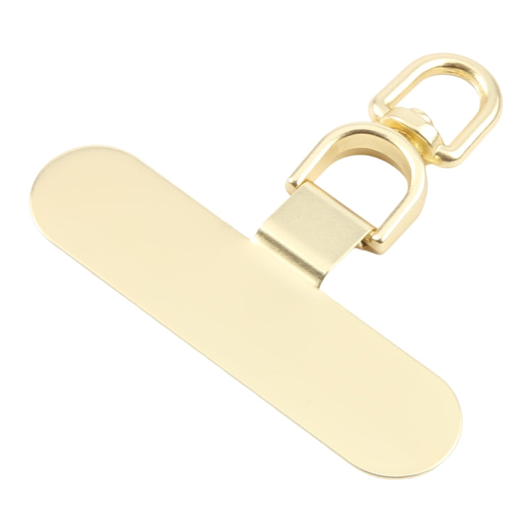 360 Degree Rotation Oval Metal Mobile Phone Lanyard Fixing Gasket(Gold)