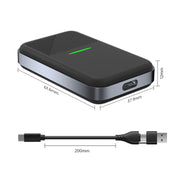 CarPlay and Android Auto Wireless Car Connectivity Box, Specification: Square(Black)