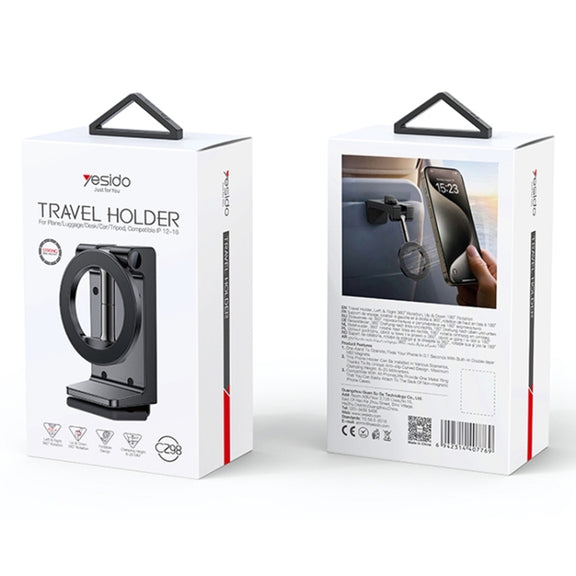 Yesido C298 Clip MagSafe Magnetic Mobile Phone Holder(Black)