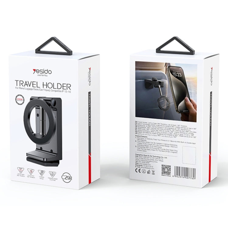 Yesido C298 Clip MagSafe Magnetic Mobile Phone Holder(Black)