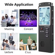 T60 Smart HD Noise Cancelling Voice Recorder MP3 Player, Memory:8GB(Black)