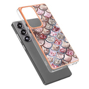 For Samsung Galaxy S25 Ultra 5G Electroplating IMD TPU Phone Case(Pink Scales)
