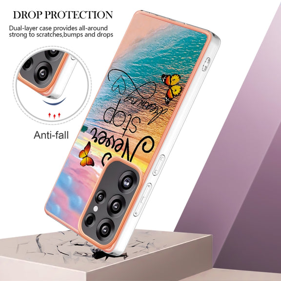 For Samsung Galaxy S25 Ultra 5G Electroplating IMD TPU Phone Case(Dream Butterfly)