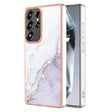 For Samsung Galaxy S25 Ultra 5G Electroplating Marble Pattern Dual-side IMD TPU Shockproof Phone Case(White 006) - Galaxy S25 Ultra 5G Cases by PMC Jewellery | Online Shopping South Africa | PMC Jewellery | Buy Now Pay Later Mobicred
