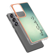 For Samsung Galaxy S25 Ultra 5G Electroplating Marble Dual-side IMD Phone Case(Smile)