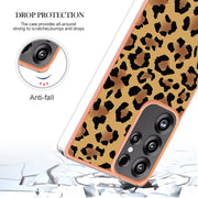 For Samsung Galaxy S25 Ultra 5G Electroplating Marble Dual-side IMD Phone Case(Leopard Print)