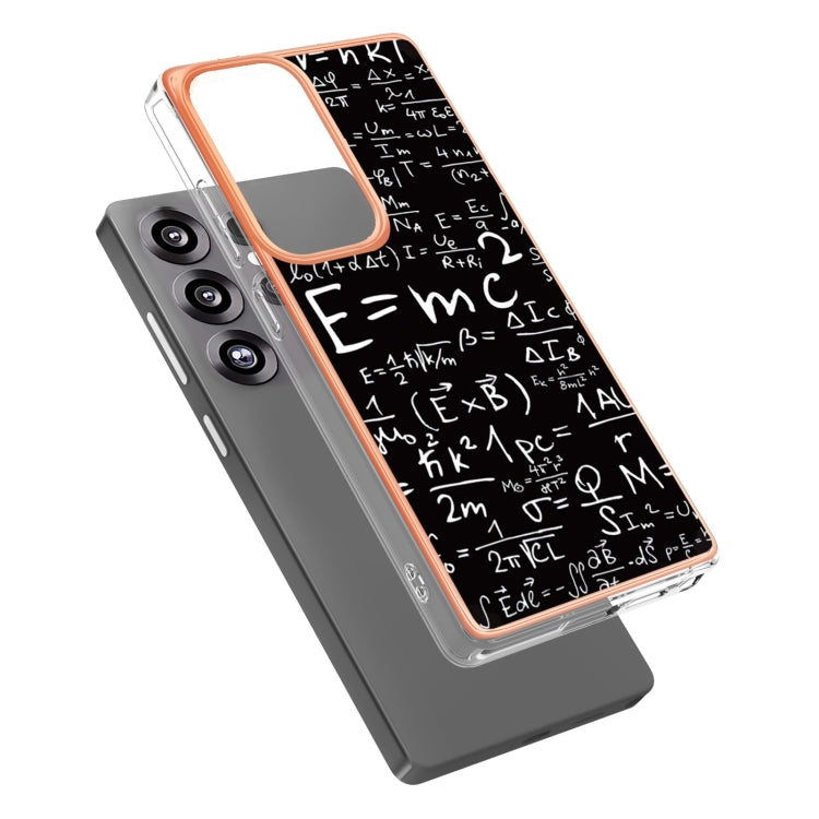 For Samsung Galaxy S25 Ultra 5G Electroplating Marble Dual-side IMD Phone Case(Equation)