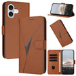 For iPhone 17 Triangle Pattern Buckle Clasp Leather Phone Case(Brown) - free shipping - PMc TechLife - Order now!