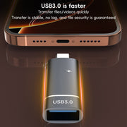 2 in 1 Type-C to USB and Type-C Charging OTG Adapter(Grey)