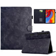 For Samsung Galaxy Tab S9 Flowers and Bird Embossed Smart Leather Tablet Case(Black) - Galaxy Tab S9 Cases by PMC Jewellery | Online Shopping South Africa | PMC Jewellery | Buy Now Pay Later Mobicred