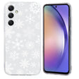 For Samsung Galaxy S25+ 5G Christmas Painted Pattern TPU Transparent Phone Case(Snowflakes) - Galaxy S25+ 5G Cases by PMC Jewellery | Online Shopping South Africa | PMC Jewellery | Buy Now Pay Later Mobicred