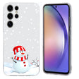 For Samsung Galaxy S25 Ultra 5G Christmas Painted Pattern TPU Transparent Phone Case(Snowman) - Galaxy S25 Ultra 5G Cases by PMC Jewellery | Online Shopping South Africa | PMC Jewellery | Buy Now Pay Later Mobicred
