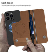 For iPhone 16 Pro Max GKK Detachable Flip Leather MagSafe Phone Case(Carbon Fiber)