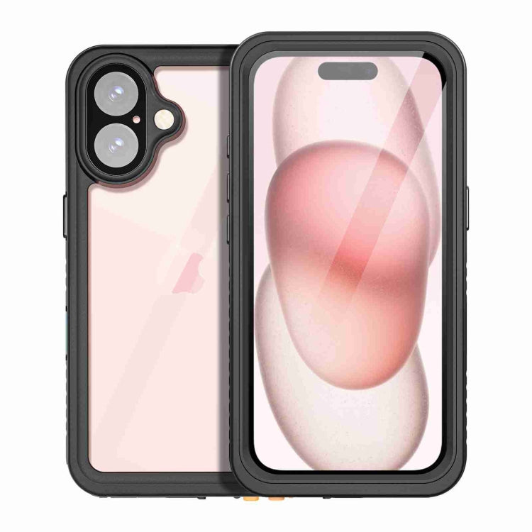 For iPhone 16 Plus RedPepper IP68 Water-resistant Triple-proof Phone Case(Black)