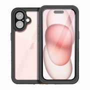 For iPhone 16 Plus RedPepper IP68 Water-resistant Triple-proof Phone Case(Black)