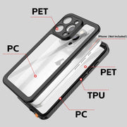 For iPhone 16 Pro RedPepper IP68 Water-resistant Triple-proof Phone Case(Black)