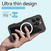For iPhone 16 Pro Max RedPepper IP68 Water-resistant Triple-proof MagSafe Phone Case(Black)