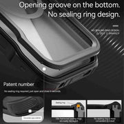 For iPhone 16 Pro Max RedPepper IP68 Water-resistant Triple-proof MagSafe Phone Case(Black)