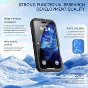 For iPhone 16 Pro Max RedPepper IP68 Water-resistant Triple-proof MagSafe Phone Case(Black)