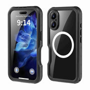 For iPhone 16 Plus RedPepper IP68 Water-resistant Triple-proof MagSafe Phone Case(Black)