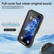 For iPhone 16 RedPepper IP68 Water-resistant Triple-proof MagSafe Phone Case(Black)