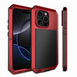 For iPhone 16 Pro RedPepper Triple-proof Metal Phone Case(Red) - iPhone 16 Pro Cases by RedPepper | Online Shopping South Africa | PMC Jewellery | Buy Now Pay Later Mobicred