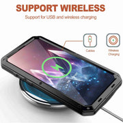 For iPhone 16 RedPepper Triple-proof Metal Phone Case(Black)