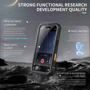 For iPhone 16 Pro Max RedPepper IP68 Water-resistant Triple-proof MagSafe Phone Case(Black)