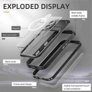 For iPhone 16 Plus RedPepper IP68 Water-resistant Triple-proof MagSafe Phone Case(Black)