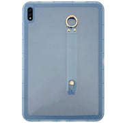 For Samsung Galaxy Tab S9 / S8 / S7 Wristband Holder PC Hybrid TPU Soft Tablet Case(Blue)
